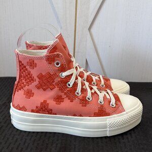 Converse Chuck Taylor All Star Lift Platform Tonal Embroidery Sneakers